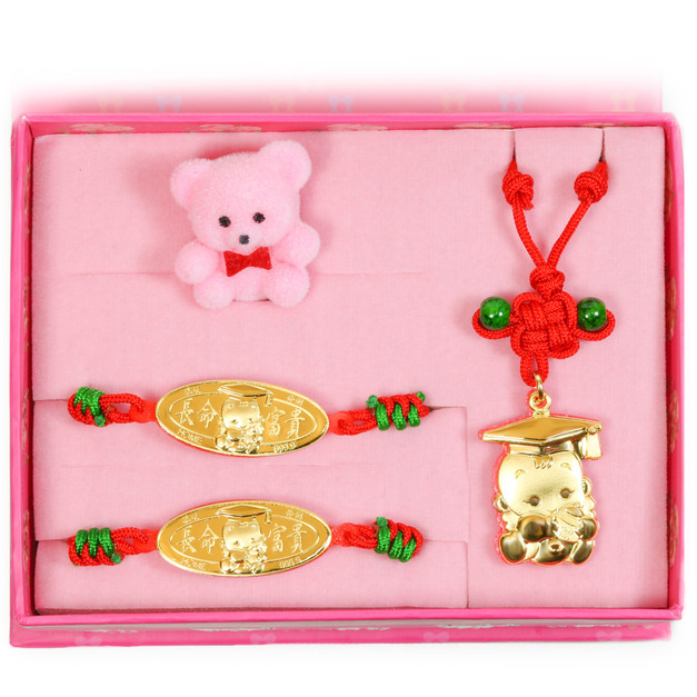 博士天使-彌月金飾禮盒 (0.30錢)