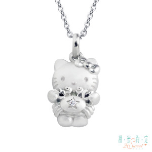 Hello Kitty凱蒂貓-巨蟹座(6/22~7/22)-星座銀飾墜子 Hello Kitty凱蒂貓-巨蟹座(6/22~7/22)-星座銀飾墜子