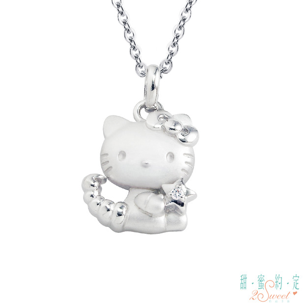 Hello Kitty凱蒂貓-天蠍座(10/24~11/22)-星座銀飾墜子