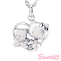 Hello Kitty凱蒂貓-親密玩伴-刻字銀飾項鍊_1 Hello Kitty凱蒂貓-親密玩伴-刻字銀飾項鍊_1