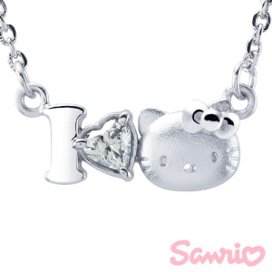 Hello Kitty凱蒂貓-浪漫戀曲-鋼飾項鍊(鎖骨鍊) Hello Kitty凱蒂貓-浪漫戀曲-鋼飾項鍊(鎖骨鍊)