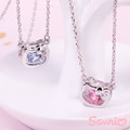 Hello Kitty凱蒂貓-愛戀甜心(粉)-純銀項鍊_1 Hello Kitty凱蒂貓-愛戀甜心(粉)-純銀項鍊_1