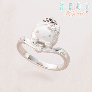 Hello Kitty凱蒂貓-夢幻公主-銀飾戒指 Hello Kitty凱蒂貓-夢幻公主-銀飾戒指