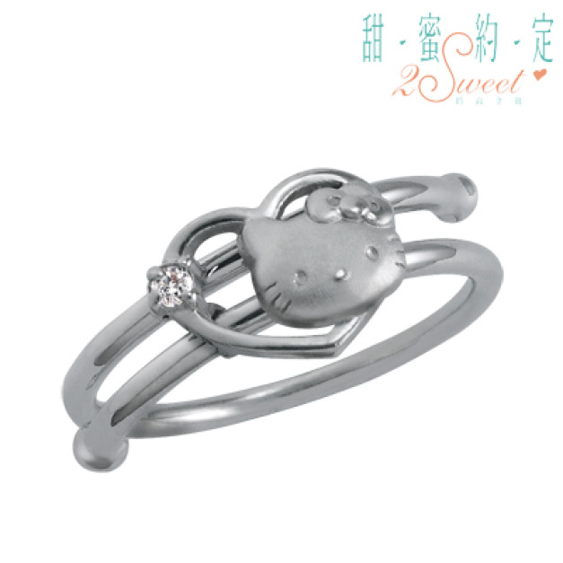 Hello Kitty凱蒂貓-愛戀珍藏-1-銀飾戒指 Hello Kitty凱蒂貓-愛戀珍藏-1-銀飾戒指