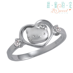 Hello Kitty凱蒂貓-愛戀珍藏-4-銀飾戒指 Hello Kitty凱蒂貓-愛戀珍藏-4-銀飾戒指