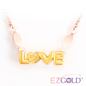 愛情低語-金加鋼項鍊 愛情低語-金加鋼項鍊