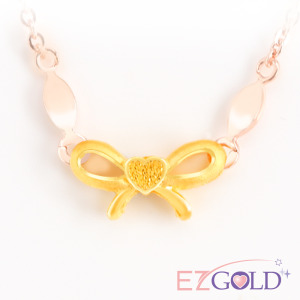 甜心之結-金加鋼項鍊 甜心之結-金加鋼項鍊