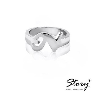 Uno款(1字)-銀飾刻字戒指 Uno款(1字)-銀飾刻字戒指