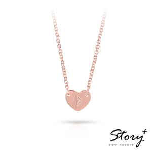 Prism(心型款)-銀飾刻字項鍊 Prism(心型款)-銀飾刻字項鍊