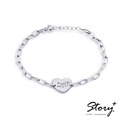 桃心雷射刻字-銀飾手鍊_1 桃心雷射刻字-銀飾手鍊_1