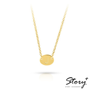 Prism(橢圓款)-銀飾刻字項鍊 Prism(橢圓款)-銀飾刻字項鍊