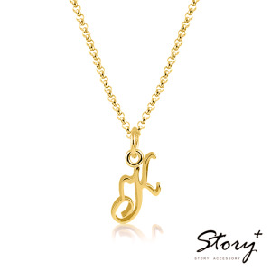 Uno單字款-銀飾刻名字項鍊 Uno單字款-銀飾刻名字項鍊