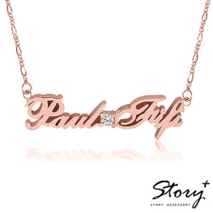 Classic經典款(8字以內)-銀飾刻名字項鍊 Classic經典款(8字以內)-銀飾刻名字項鍊