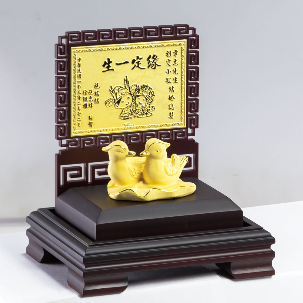 純黃金獎牌可訂做文字內容本款為緣定一生