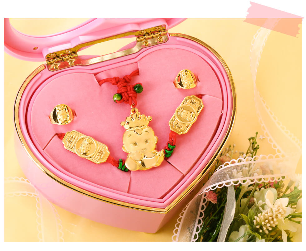 小孩滿月送禮的好選擇,彌月金飾禮盒大方體面送禮送到心坎裡