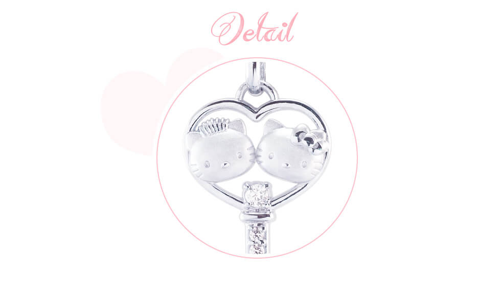 Kitty項鍊光彩心鑰款細節介紹