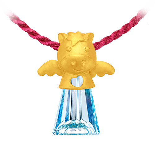 12生肖馬黃金項鍊墜可愛的設計也能作為彌月禮物