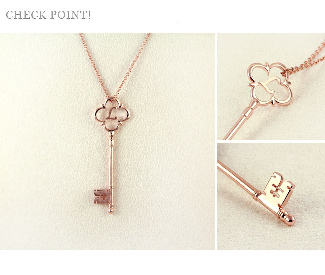 客製銀項鍊鑰匙單字款細節介紹