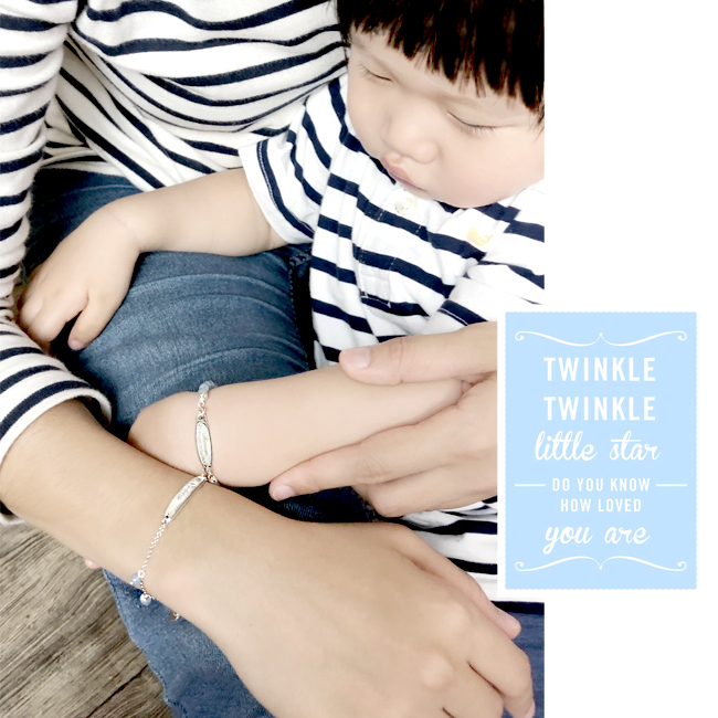 親子純銀手鍊能客製刻字展現你們的甜蜜親情