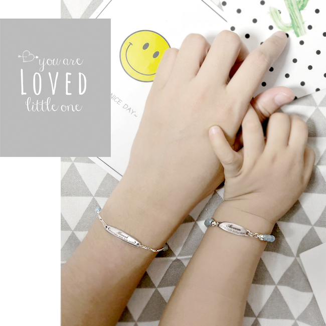 親子銀手鍊採用925銀打造不易過敏