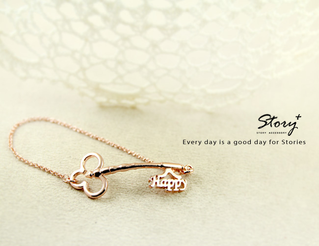 鑰匙純銀刻字手鍊甜美的氛圍是女生必備的單品