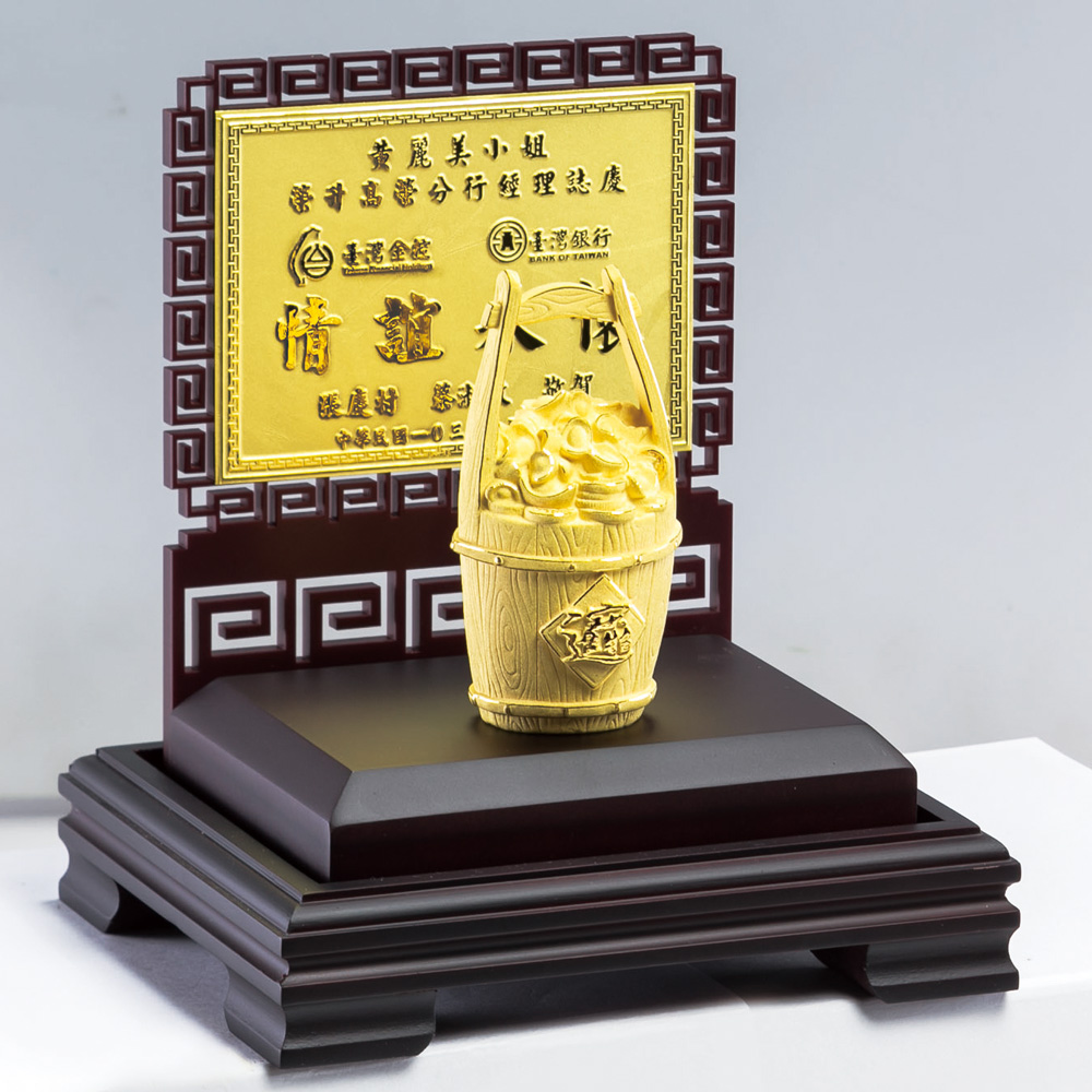 純黃金獎牌可訂做文字內容本款為日進斗金