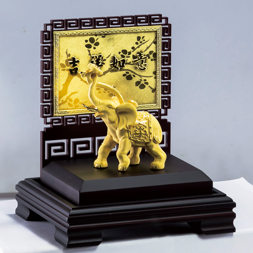 可客製化文字內容的純黃金獎牌非常適合做為公司行號餽贈禮品