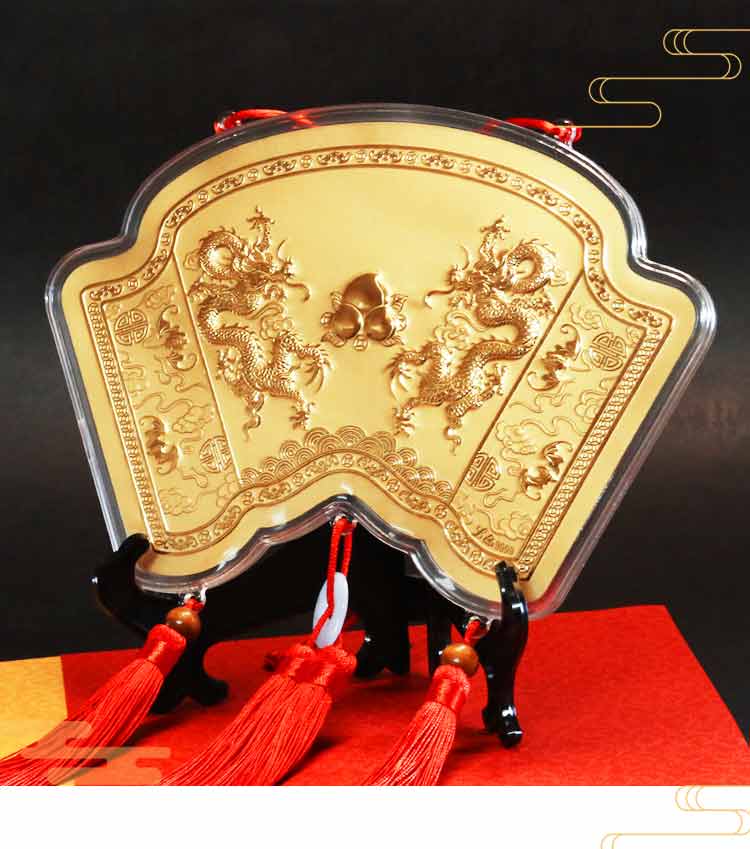 神明金牌大尺寸 雙龍祝壽