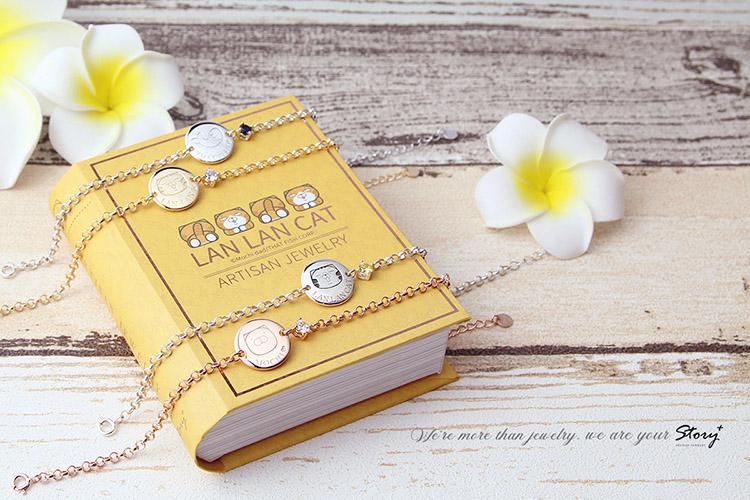 白爛貓 客製化純銀手鍊