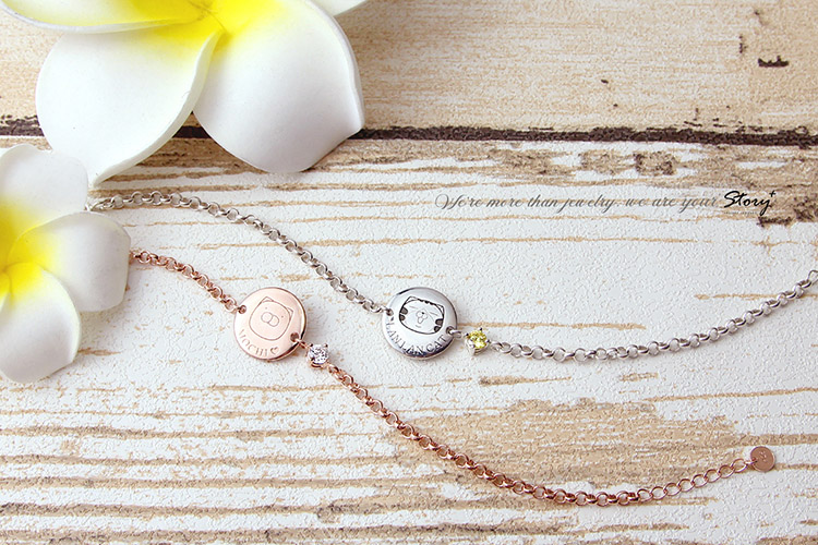 白爛貓 客製化純銀手鍊