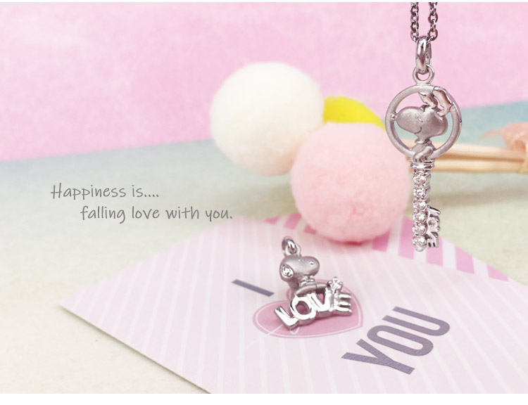 史努比 鑰匙純銀項鍊