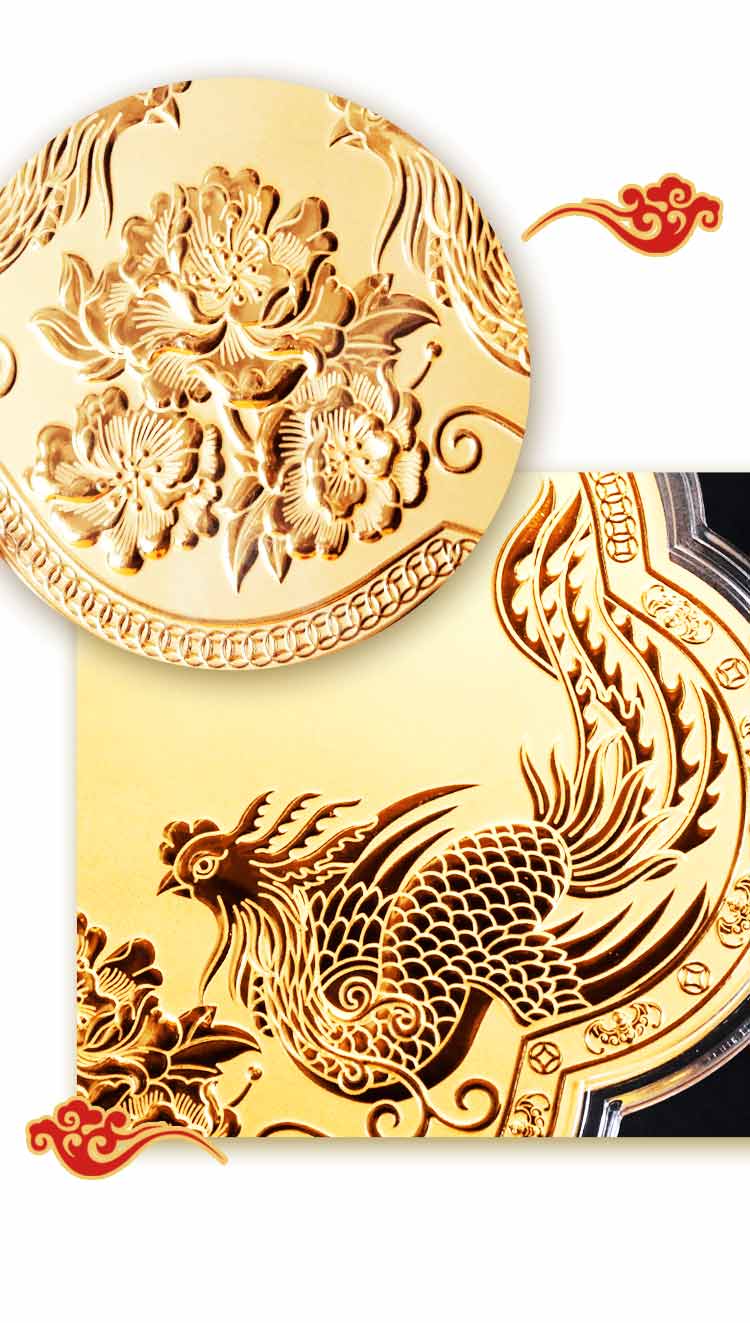 鳳凰牡丹九天玄女神明金牌