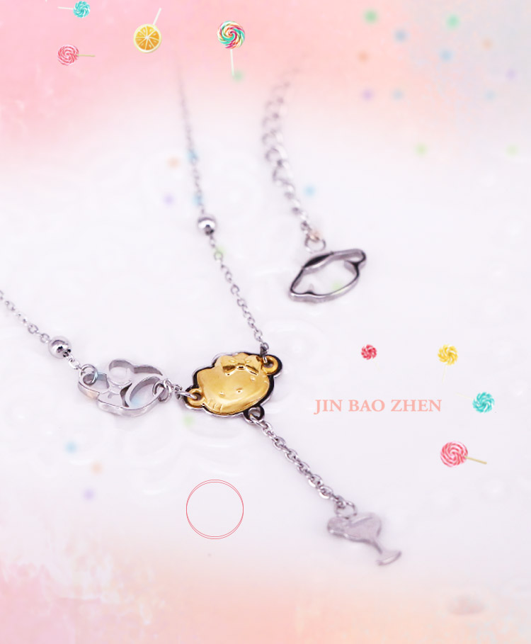 HELLOKITTY垂墜飾項鍊,金加鋼新上市