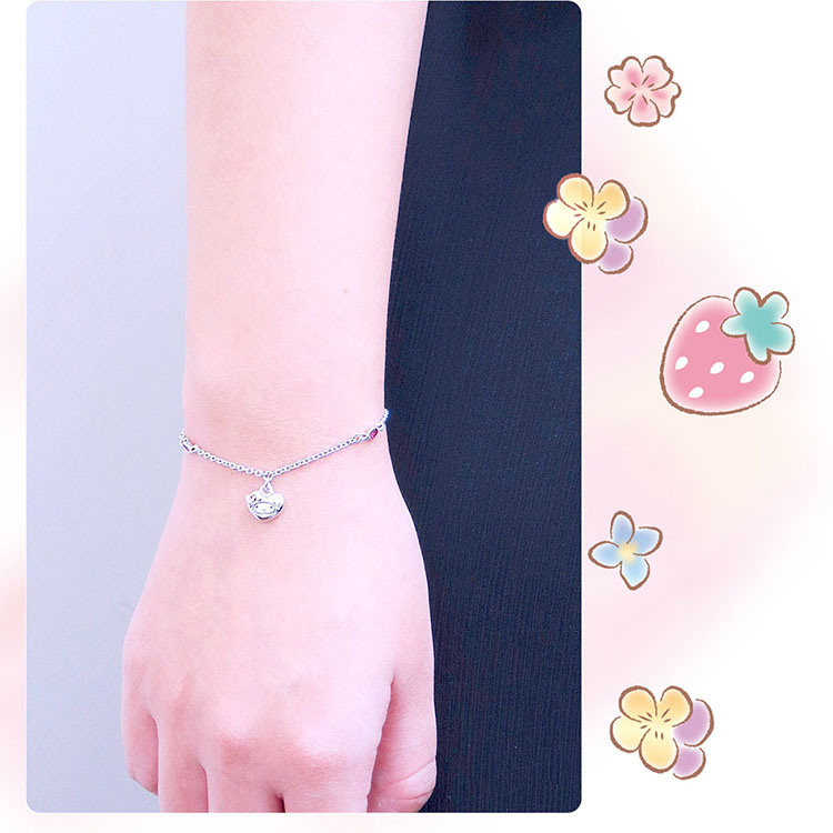 三麗鷗超人氣美樂蒂純銀手鍊