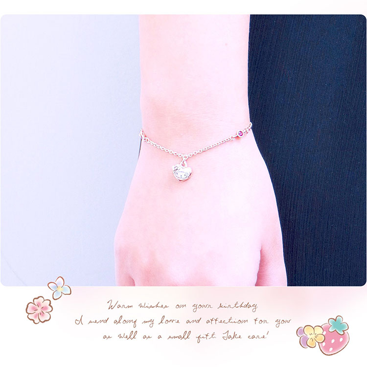 美樂蒂玫瑰金手鍊