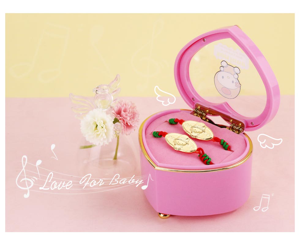 0.20錢可愛甜心-彌月金飾音樂禮盒