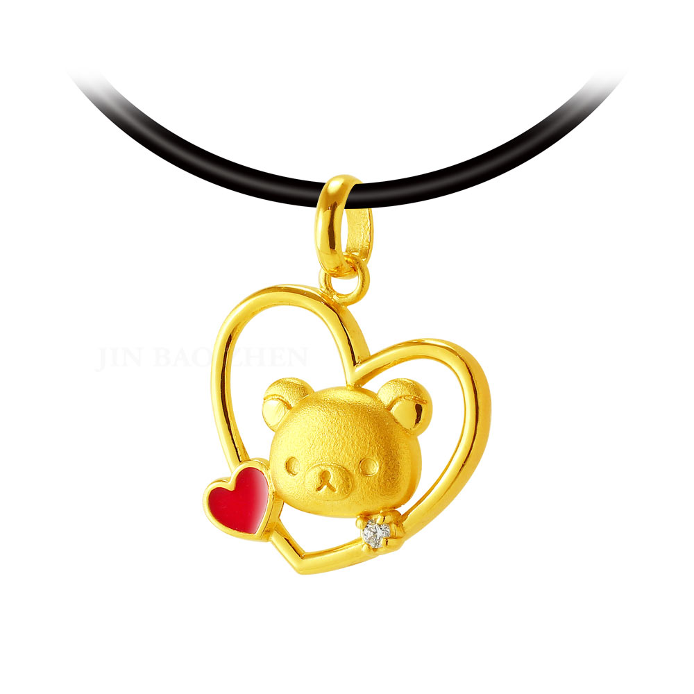 心動時光-拉拉熊黃金墜子-Rilakkuma