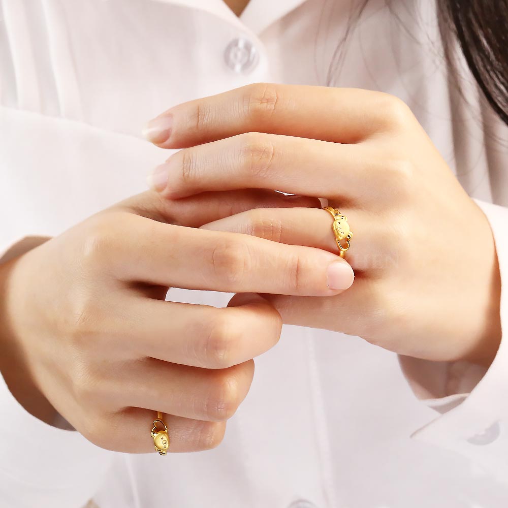 拉拉熊黃金戒指
