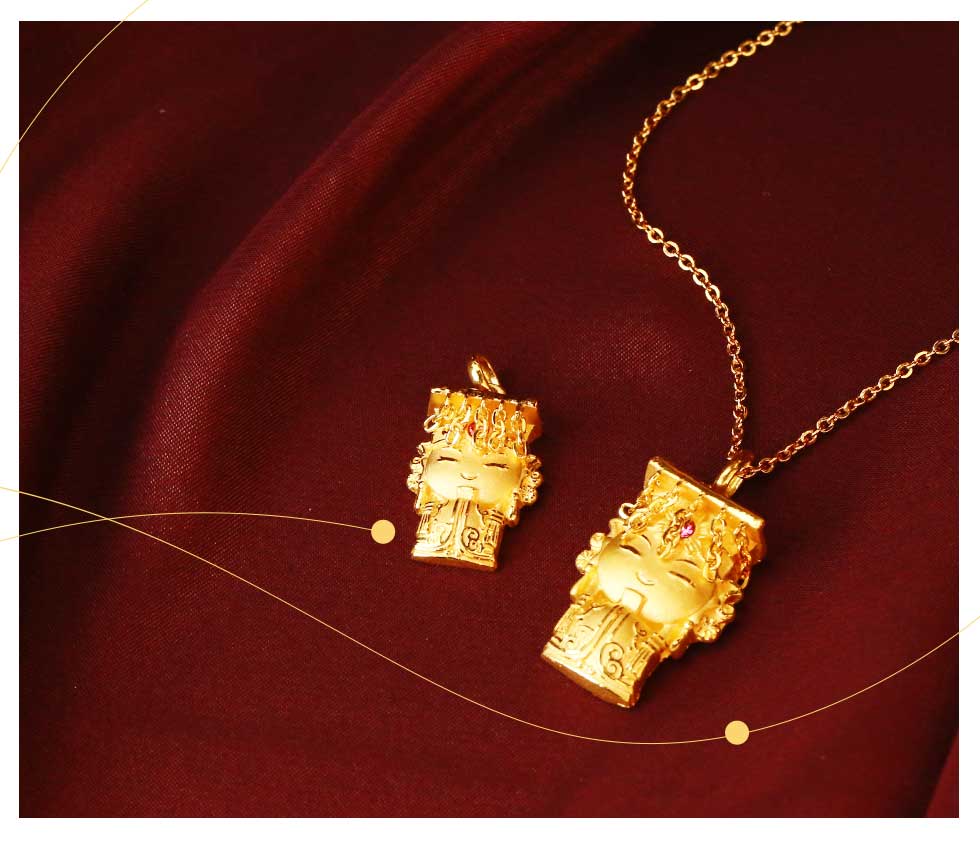 媽祖項鍊純金打造