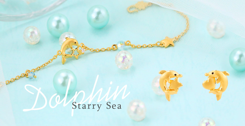 海豚系列純黃金金飾