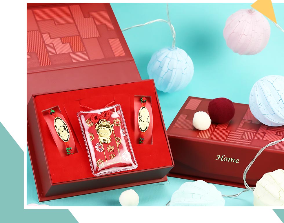 三件組可愛龍福袋款龍年彌月金飾禮盒
