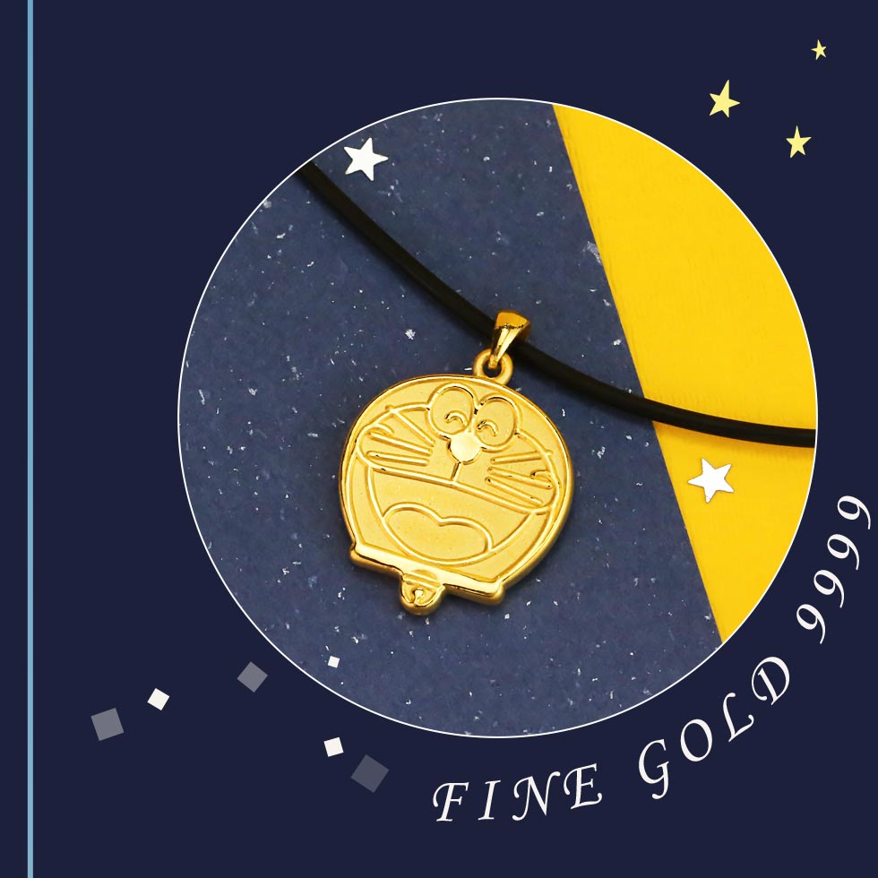 開心哆啦a夢-黃金墜子