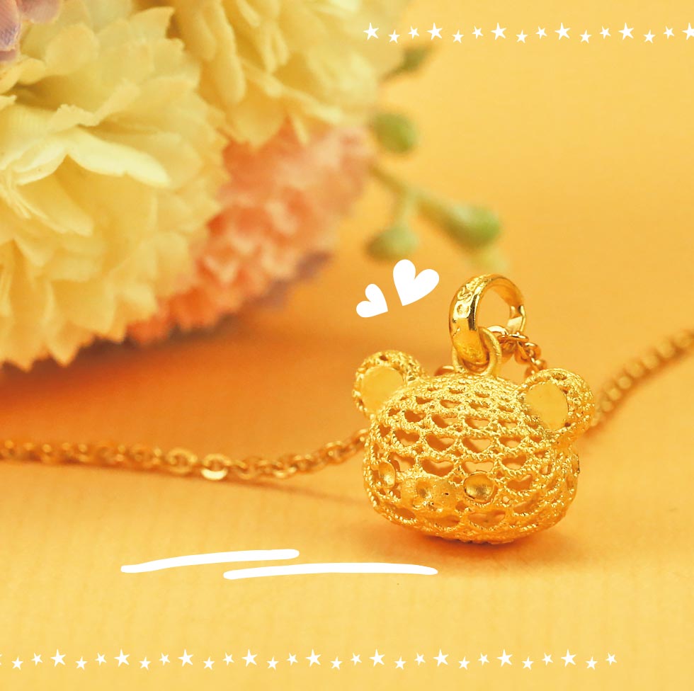 拉拉熊黃金墜子