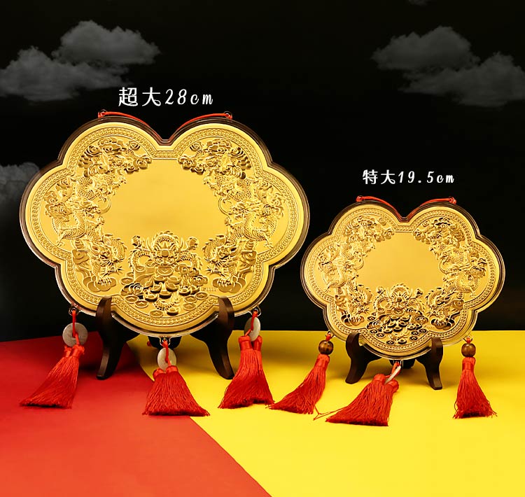 九龍獻瑞大尺寸神明金牌