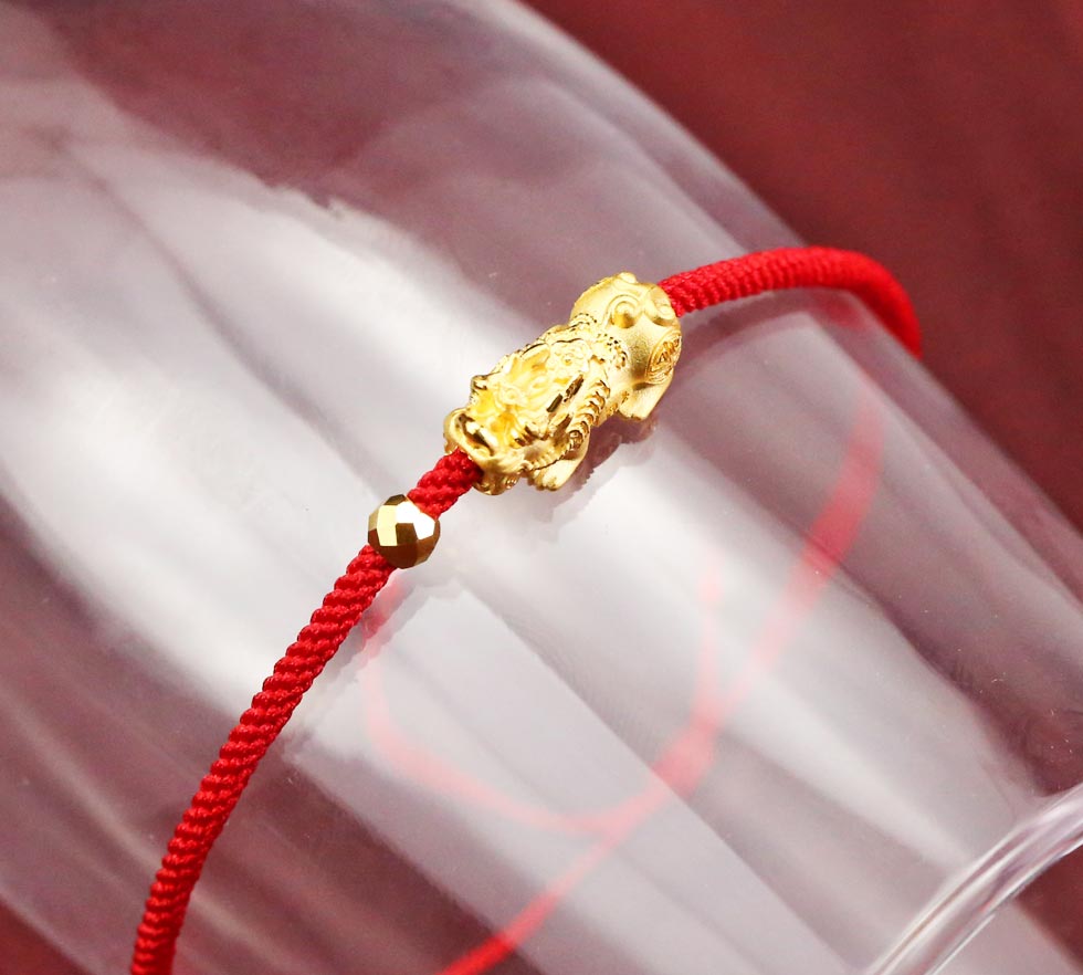 辟邪生財-貔貅黃金鎖財手鍊