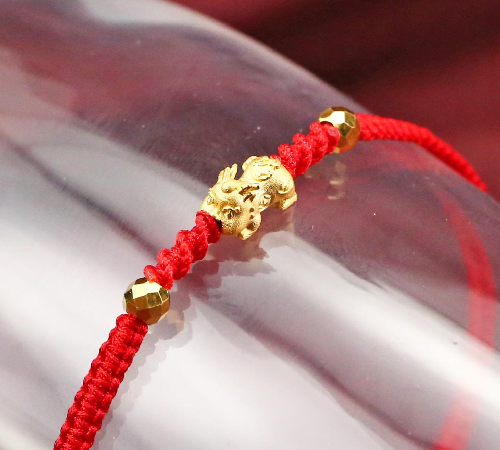 黃金小貔貅手鍊