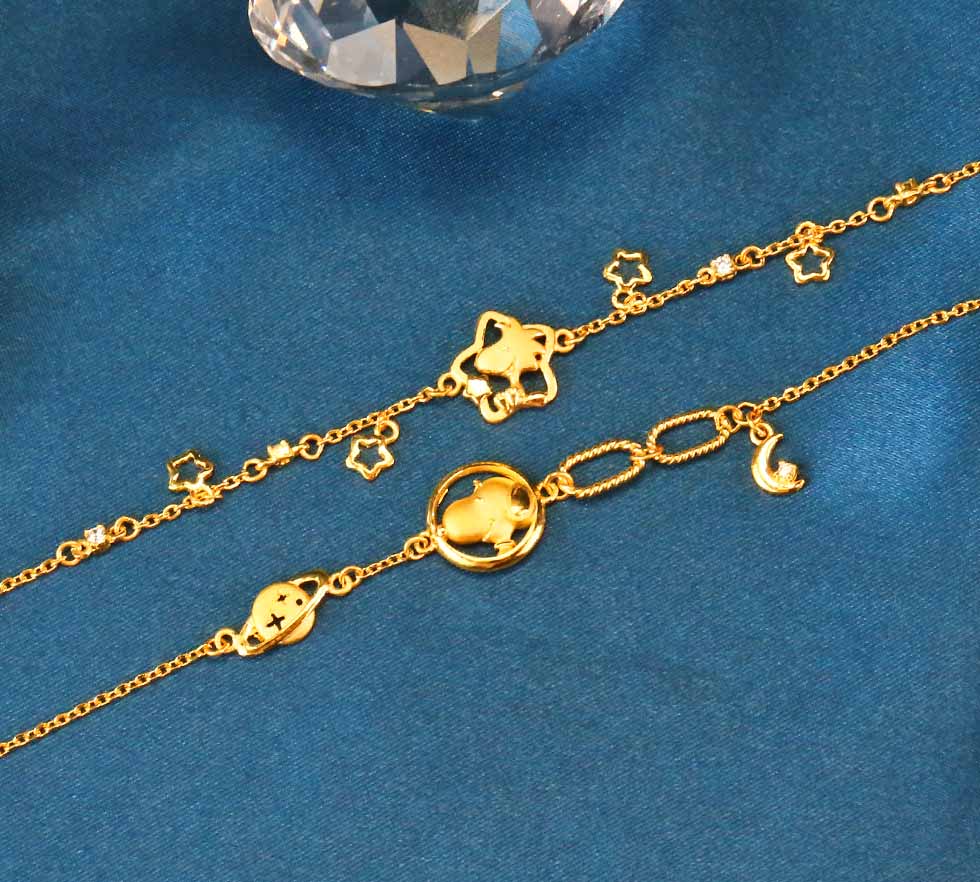 史努比史塔克黃金手鍊