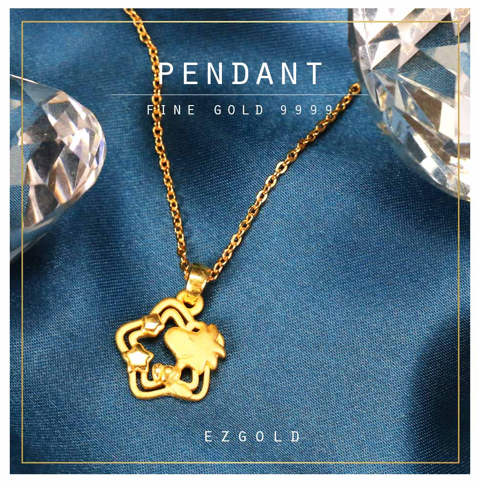 金色星辰-史奴比黃金墜子-SNOOPY