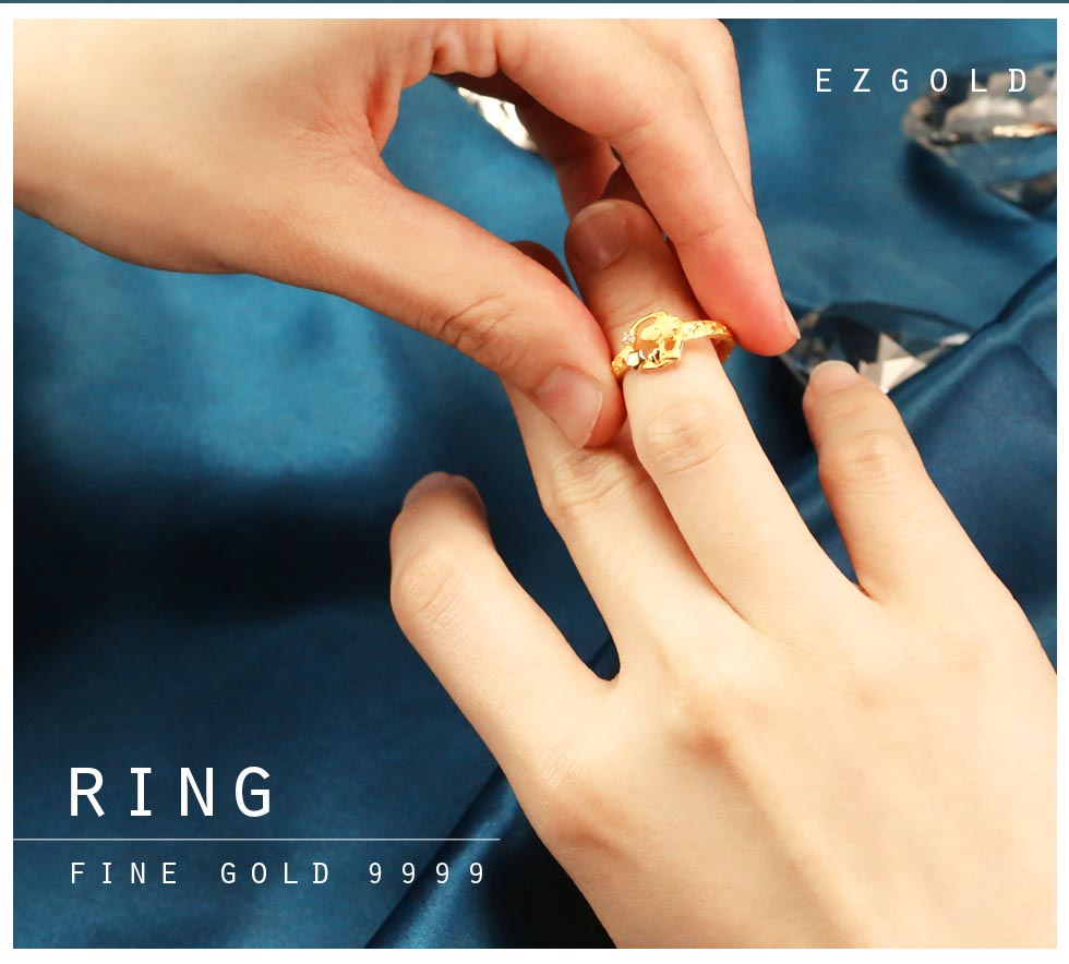 糊塗塔克純金戒