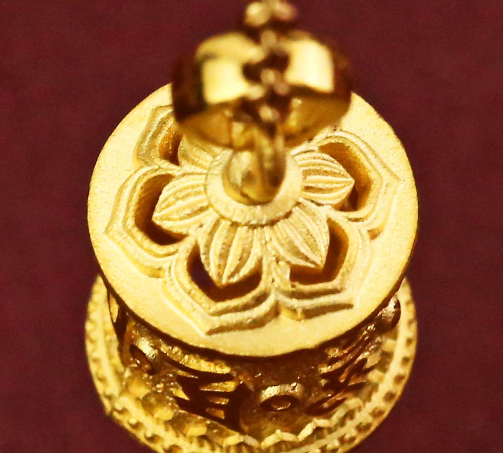 密宗法器-轉經輪黃金墜子